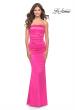 Picture of: Chic Strapless Liquid Jersey Gown with Ruching in Hot Pink in Hot Pink, Style: 31425, Main Picture