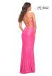 Picture of: Wrap Style Sequin Prom Dress in Hot Pink in Pink, Style: 30613, Back Picture