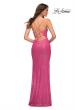 Picture of: Sequin Long Prom Dress in Hot Pink in Pink, Style: 30699, Back Picture