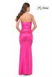 Picture of: Chic Strapless Liquid Jersey Gown with Ruching in Hot Pink in Hot Pink, Style: 31425, Back Picture