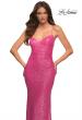 Picture of: Sequin Long Prom Dress in Hot Pink in Pink, Style: 30699, Detail Picture 1