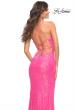 Picture of: Wrap Style Sequin Prom Dress in Hot Pink in Pink, Style: 30613, Detail Picture 2