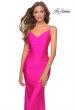 Picture of: Form Fitting Jersey Dress with Fully Open Back in Hot Pink, Style: 28287, Detail Picture 3