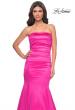 Picture of: Strapless Mermaid Stretch Satin Prom Dress in Pink, Style: 31980, Detail Picture 4
