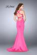 Picture of: Neoprene Dress with Side Cut Outs and Mermaid Skirt in Hot Pink, Style: 24711, Back Picture