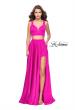 Picture of: Two Piece Prom Dress with Shorts and Strappy Back in Hot Pink, Style: 25288, Detail Picture 1