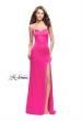Picture of: Long Strapless Form Fitting Dress with Beaded Straps in Hot Pink, Style: 26253, Detail Picture 6