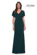 Picture of: Chic Jersey Dress with V Neck and Loose Sleeves in Hunter Green, Style: 29997, Detail Picture 5