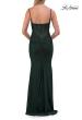 Picture of: Lace Fitted Gown with Ruched Bodice and Sheer Back in Hunter Green, Style: 33443, Detail Picture 19