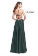 Picture of: Satin A-line Gown with Deep V Sweetheart Neckline in Hunter Green, Style: 25670, Detail Picture 3