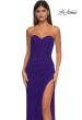 Picture of: Rhinestone Embellished Strapless Prom Dress with Boning in Indigo , Style: 32422, Main Picture