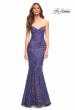 Picture of: Unique Long Sequin Strapless Gown with Sweetheart Top in Purple, Style: 30743, Detail Picture 1