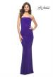 Picture of: Rhinestone Embellished Strapless Ruched Prom Dress in Indigo, Style: 32141, Detail Picture 3