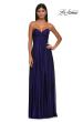 Picture of: Strapless Metallic Prom Dress with Knot Detail in Indigo , Style: 33047, Detail Picture 3
