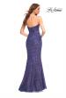 Picture of: Unique Long Sequin Strapless Gown with Sweetheart Top in Purple, Style: 30743, Detail Picture 4