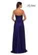 Picture of: Strapless Metallic Prom Dress with Knot Detail in Indigo , Style: 33047, Detail Picture 4