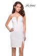Picture of: Simple Satin Sweetheart Homecoming Dress in Ivory, Style: 26629, Detail Picture 2