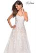 Picture of: Strapless Tulle Prom Dress with Lace Appliques in Ivory Nude, Style: 27269, Detail Picture 6