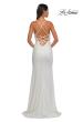 Picture of: Open Back Prom Dress with Rhinestone Detail Neckline in Ivory, Style: 32851, Detail Picture 14