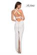 Picture of: Body Forming Dress with Exposed Zipper and Slit in Ivory, Style: 27637, Back Picture