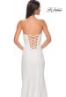 Picture of: Jersey Strapless Dress with Sweetheart Rhinestone Lined Neckline in Ivory , Style 32829, Detail Picture 25