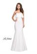 Picture of: Strapless Mermaid Prom Dress with Ruffles in Ivory, Style: 25419, Detail Picture 2