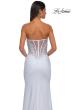 Picture of: Strapless Prom Dress with Unique Rhinestone Design Top in Ivory, Style: 32961, Detail Picture 5