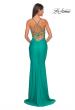 Picture of: Gorgeous Rhinestone Bodice with Ruched Jersey Skirt Prom Dress in Jade, Style: 31989, Detail Picture 18