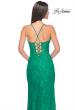 Picture of: Stretch Lace Dress with Bustier Top and Illusion Back in Jade, Style: 32248, Detail Picture 7