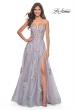 Picture of: Gorgeous Sequin and Beaded Lace Applique Tulle Gown in Lavender Gray, Style: 32200, Main Picture