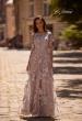 Picture of: Cap Sleeve Long Evening Gown with Lace Detailing, Style: 27854, Main Picture