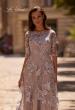 Picture of: Cap Sleeve Long Evening Gown with Lace Detailing, Style: 27854, Detail Picture 1