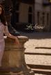 Picture of: Tea Length Lace Gown with Three Quarter Sleeves, Style: 27895, Detail Picture 1, Landscape