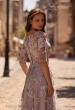 Picture of: Cap Sleeve Long Evening Gown with Lace Detailing, Style: 27854, Detail Picture 2