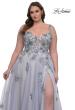 Picture of: Lavender A-Line Plus Size Prom Dress with Lace in Lavender , Style: 32412, Detail Picture 2