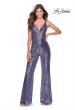 Picture of: Chic Sequin Jumpsuit with V-Neckline in Lavender, Style: 28722, Main Picture