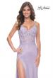 Picture of: Stunning Rhinestone Fishnet Dress with Lace Detail Bodice in Lavender, Style: 32236, Main Picture