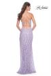 Picture of: Beautiful Prom Dress with Rhinestone and Flower Detail in Lavender, Style: 31993, Detail Picture 8
