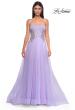 Picture of: Tulle A-line Prom Dress with Beautiful Rhinestone Side Detail in Lavender , Style 32767, Detail Picture 8