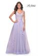 Picture of: A-Line Tulle Prom Dress with Scattered Lace Applique in Lavender, Style: 31939, Detail Picture 12