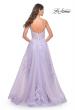 Picture of: A-Line Tulle Prom Dress with Scattered Lace Applique in Lavender, Style: 31939, Detail Picture 13