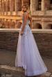 Picture of: Two Tone Lace Embellished Tulle Prom Dress in Lavender, Style: 32288, Back Picture