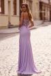Picture of: Fabulous Prom Dress with Multi Color Lace Bodice in Lavender , Style: 33025, Back Picture