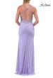 Picture of: Embroidered Corset Gown with Sheer Bodice and High Slit in Lavender, Style: 33783, Detail Picture 18
