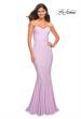 Picture of: Chic Jersey Gown with Sweetheart Neckline in Lavender, Detail Picture 1