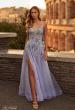 Picture of: Two Tone Lace Embellished Tulle Prom Dress in Lavender, Style: 32288, Detail Picture 1