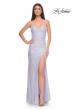 Picture of: Stretch Sequin Fitted Prom Dress with Open Back in Lavender, Style: 32331, Detail Picture 1