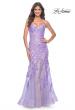 Picture of: Mermaid Sequin and Beaded Embellished Prom Dress in Pastels in Lavender, Style: 32333, Detail Picture 1