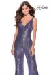 Picture of: Chic Sequin Jumpsuit with V-Neckline in Lavender, Style: 28722, Detail Picture 3