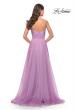 Picture of: Chiffon Dress with Pleated Bodice and Pockets in Lavender, Style: 31500, Detail Picture 3